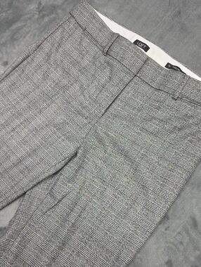 LOFT Gray Glen Plaid Ankle Pants